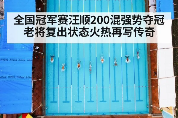 全国冠军赛汪顺200混强势夺冠 老将复出状态火热再写传奇